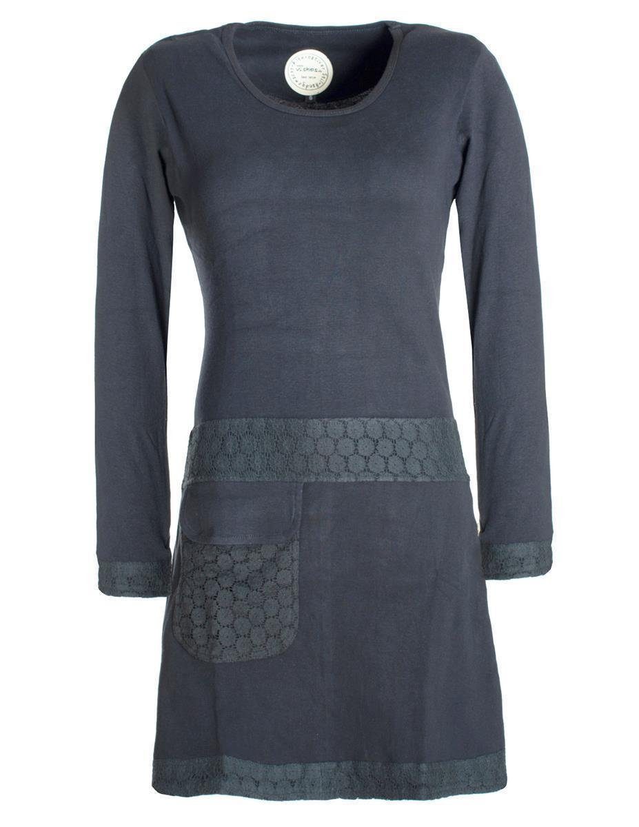Vishes Tunikakleid Langarm Shirt Kleid Jersey günstig online kaufen