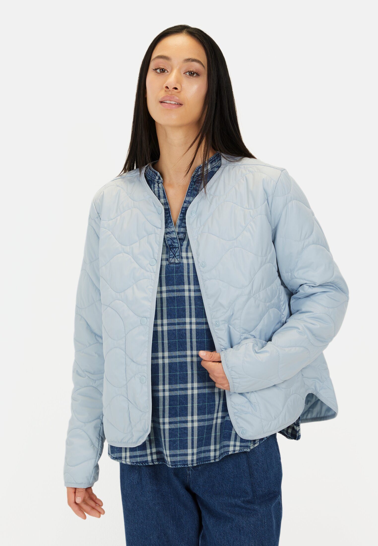 camel active Outdoorjacke mit Taschen Langarm Rundhals günstig online kaufen