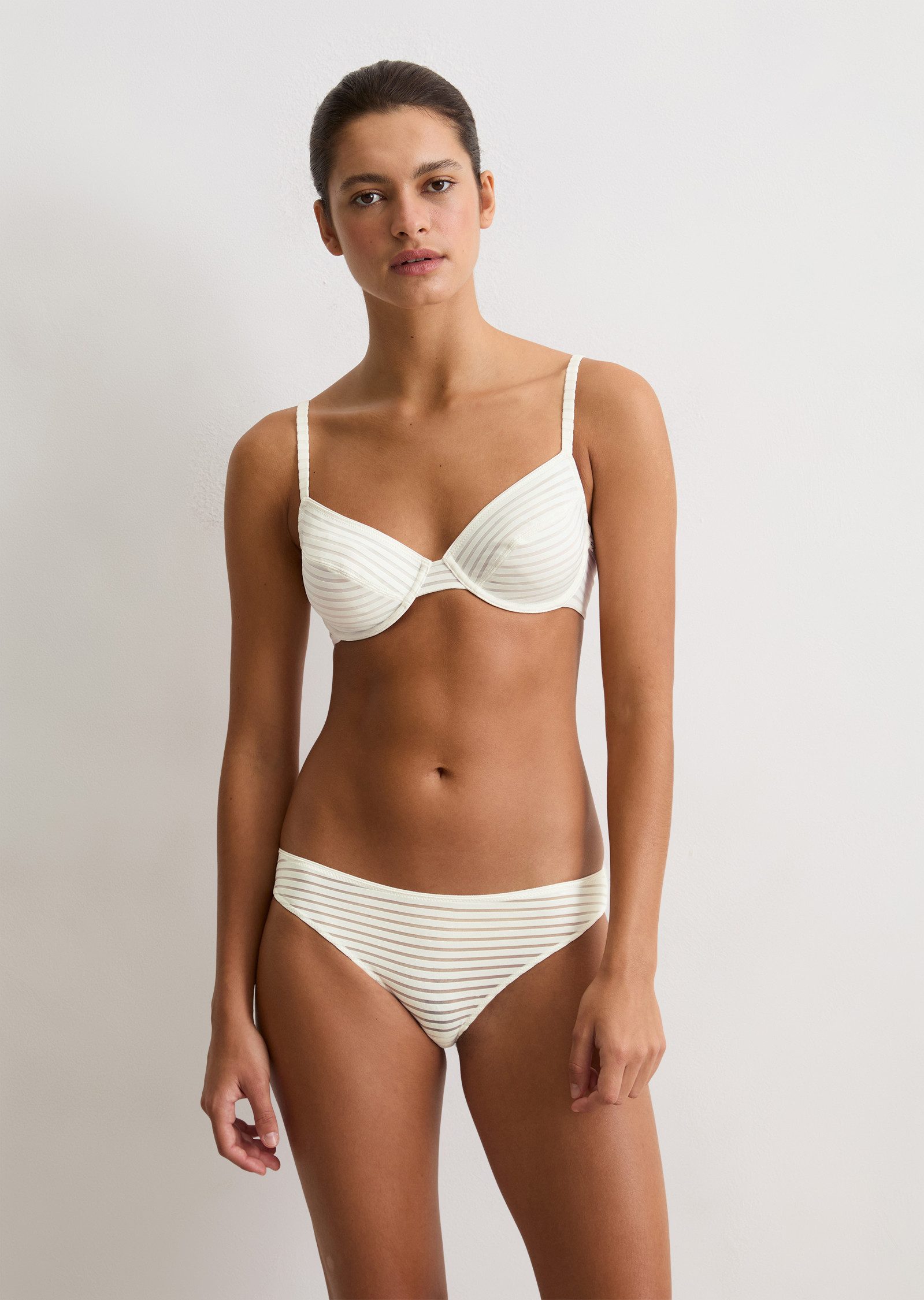 Marc O'Polo Bikinislip Second Skin Jaquard elastischer Bund, Spitze, gestre günstig online kaufen
