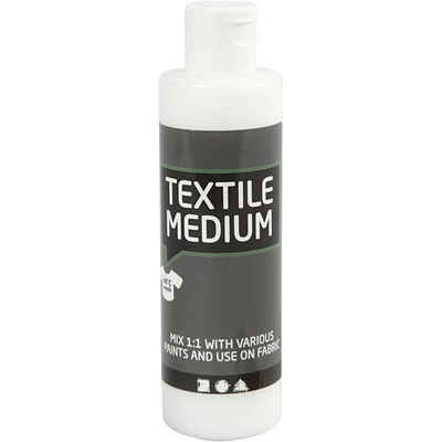 Creotime Bastelfarbe Textil-Medium für wasserlösliche Farben, 100 ml