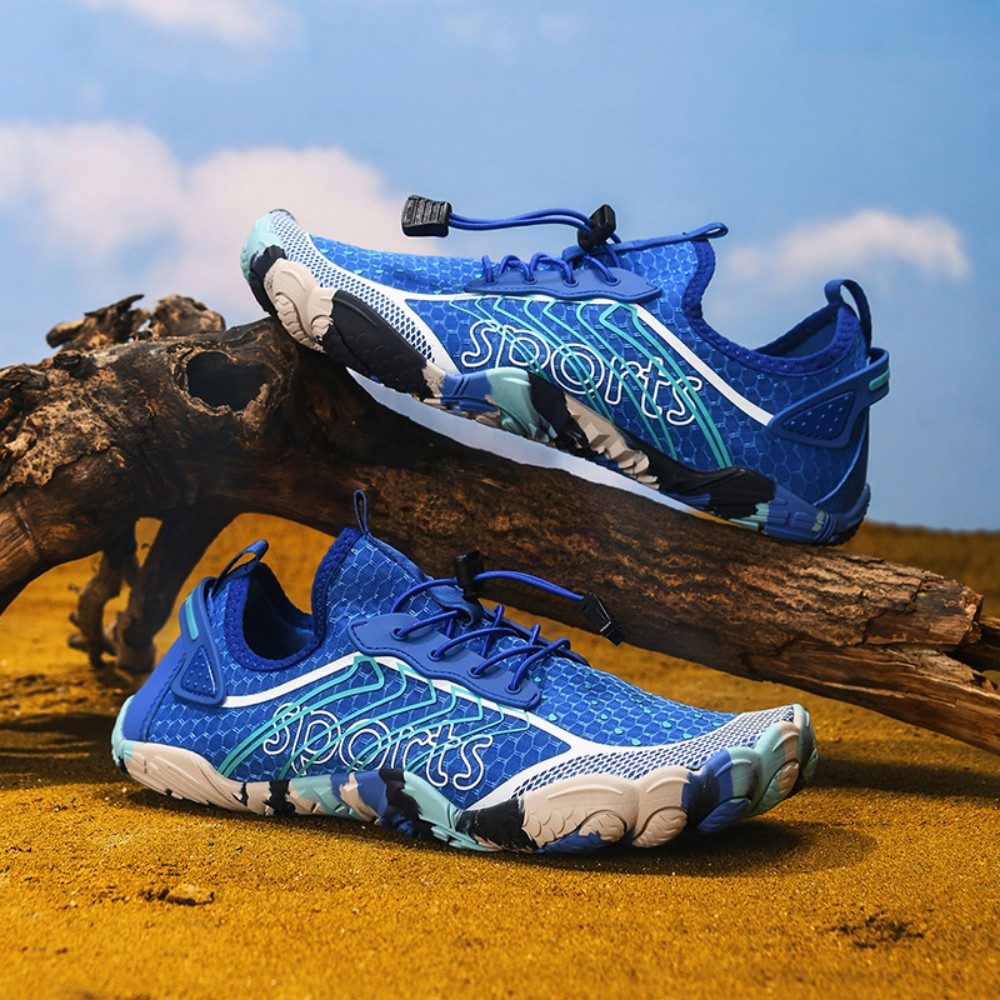 HUSK'SWARE Watschuh (Rutschfeste Gummisohle, Verstellbares Schnellzugsystem) Auffälliges & farbenfrohes Design Schnelltrocknendes Material