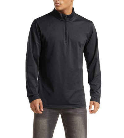 AFAZ New Trading UG Sweater Fleece Pullover Herren Half Zip Langarm Funktionsshirt Warm Wanderpullover Atmungsaktiv Sportshirt Ski Fahrrad Shirt