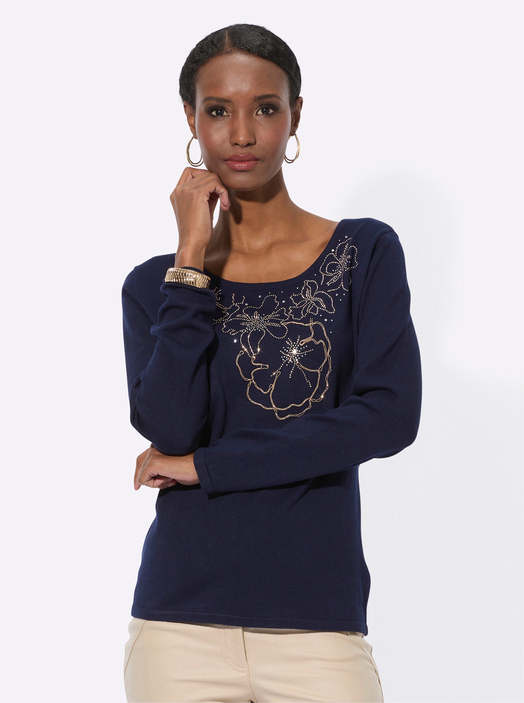 creation L Strickpullover Langarm-Pullover . günstig online kaufen