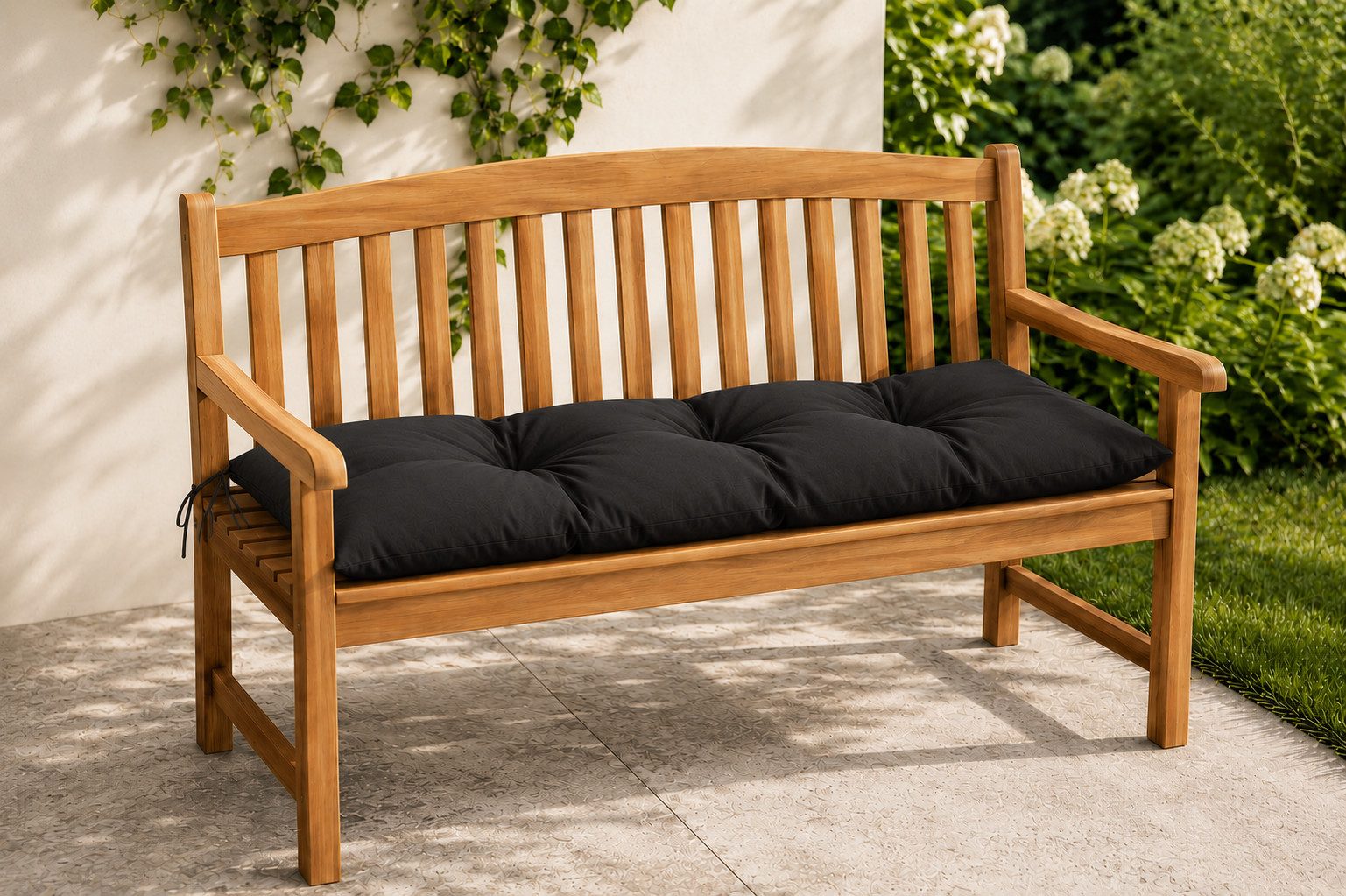 Best for Garden Dekokissen Bankauflage 120x40 cm für 2-Personen-Bänke – Rutschfest & Wetterfest, für 2 Personen