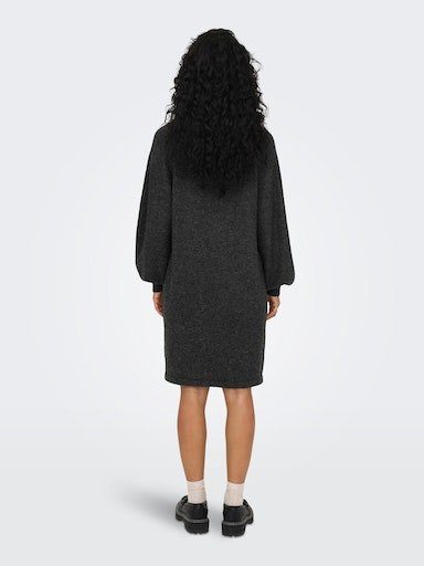 ONLY Strickkleid ONLEMILIA Melange KNT Grey DRESS CC HIGHNECK Dark LS