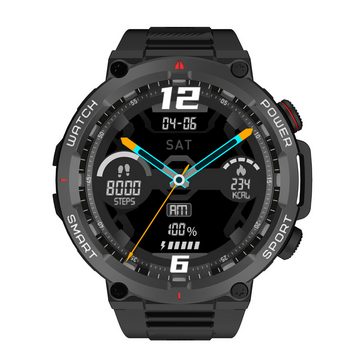 blackview W50 Smartwatch (1.39 Zoll), mehrsprache, Pulsuhr und Fitness Tracker, Wasserdicht, für Android IOS