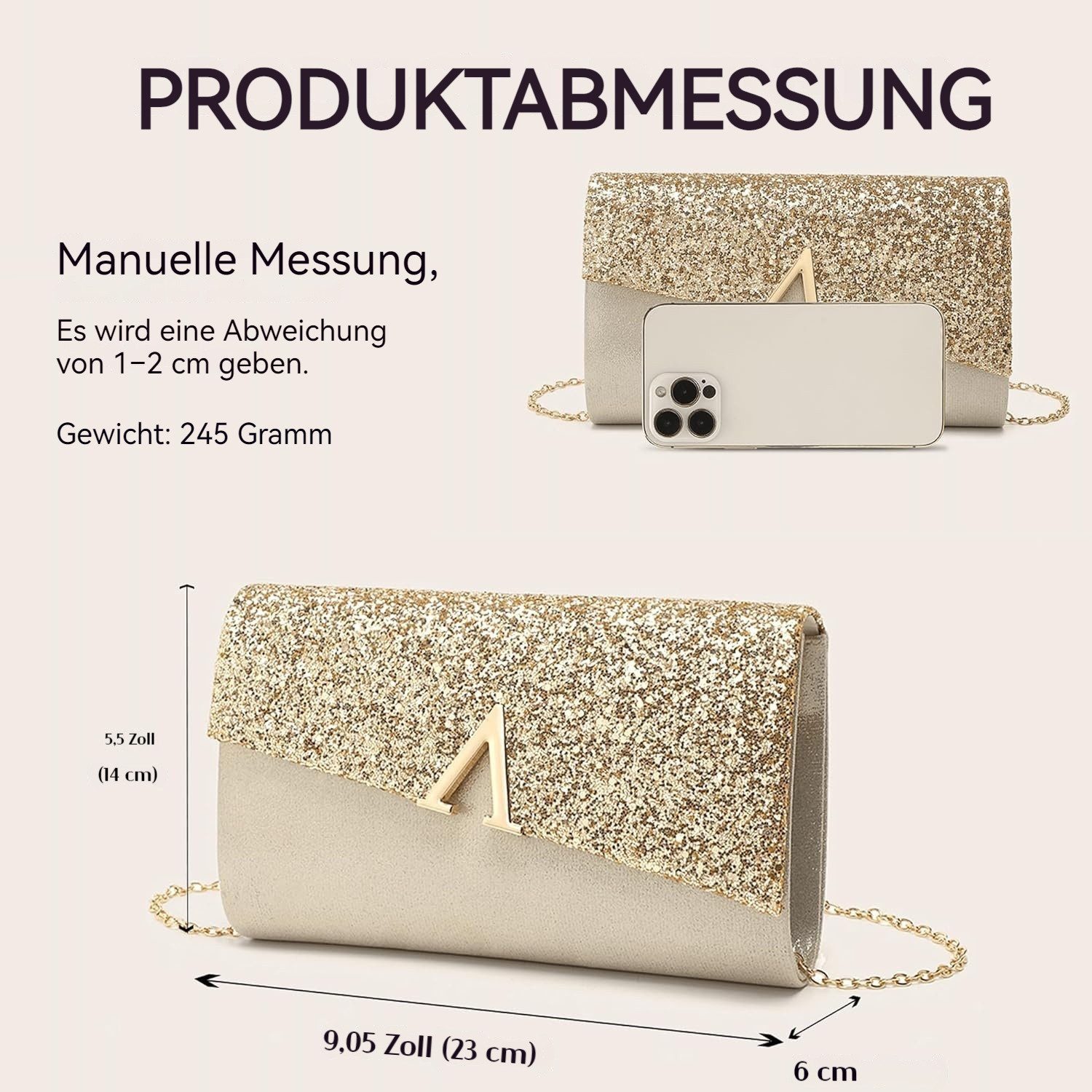FOUORTUNATE-BEE Abendtasche Damen Abendtasche Elegant Clutch Handtasche für günstig online kaufen