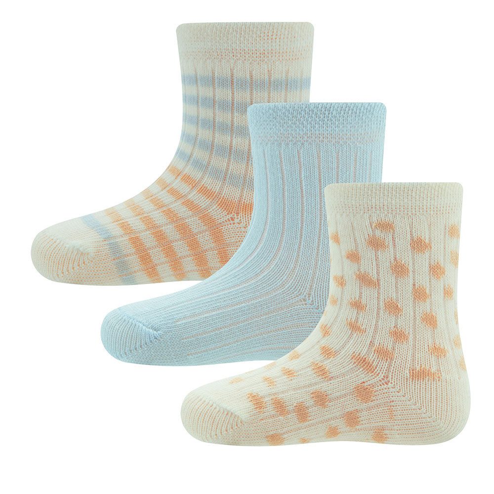 Socken Socken 3er Pack Rippe/Ringel