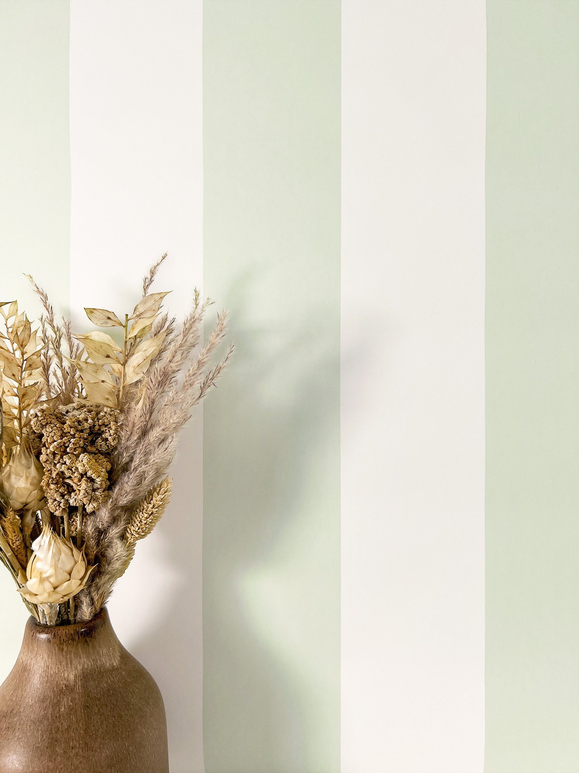 Newroom Vliestapete, Grün Tapete Modern Streifen - Streifenmuster gestreift günstig online kaufen