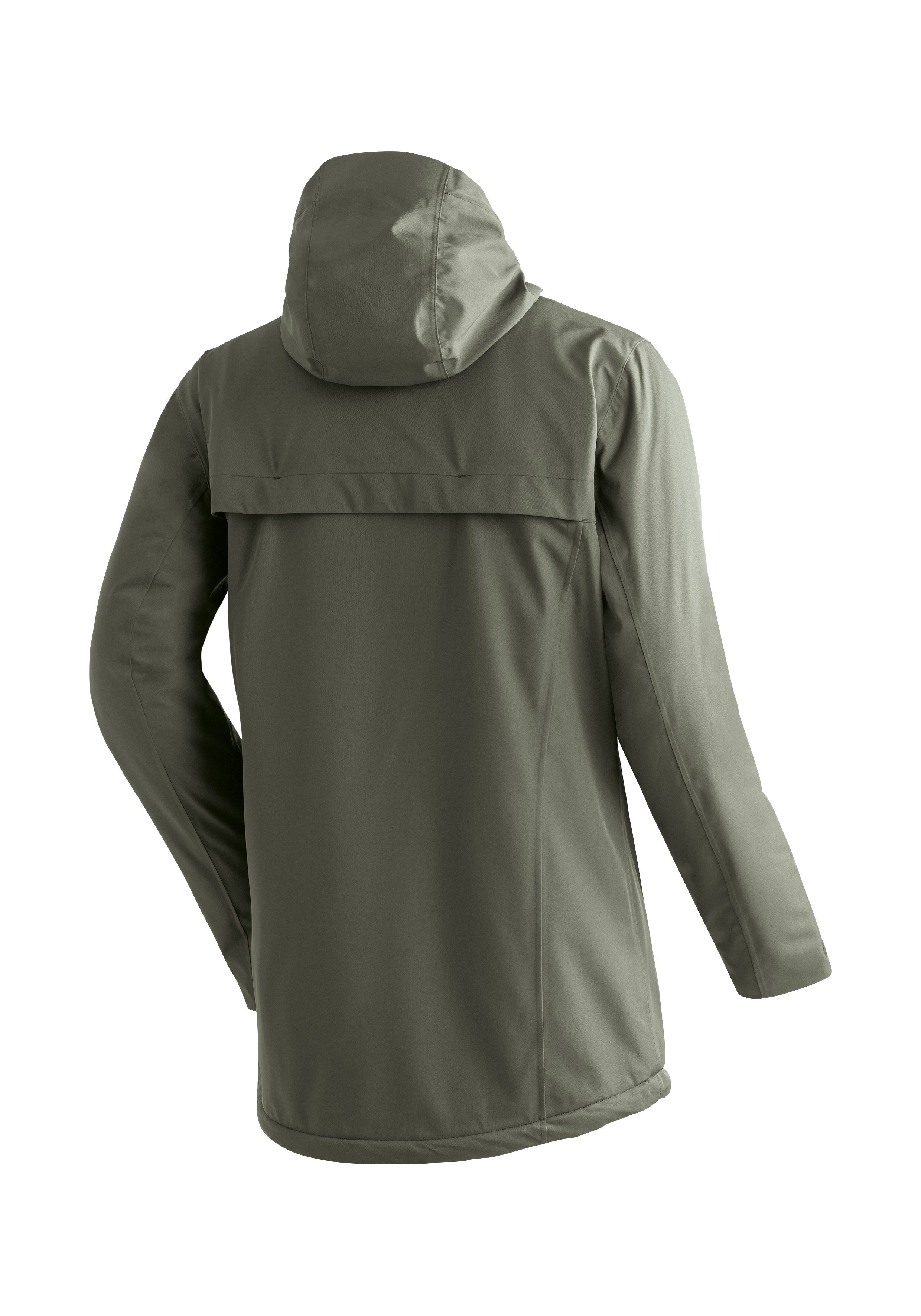 Maier Sports Winterjacke Peyor long warme Herren Regenjacke, wattierter Parka, wasserdicht + atmungsaktiv