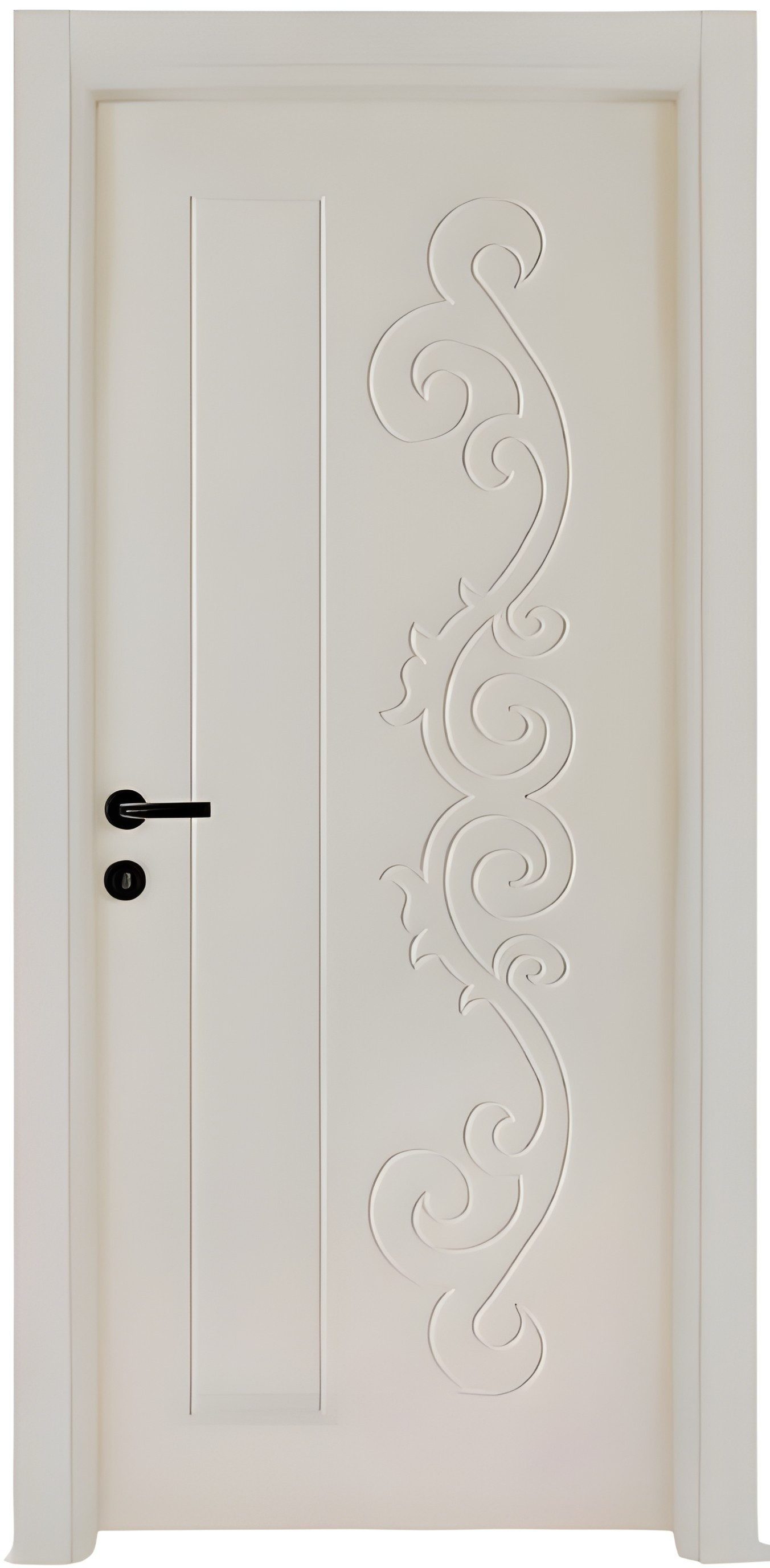 JVmoebel Zimmertür Beige Innentür aus Holz mit elegantem Design