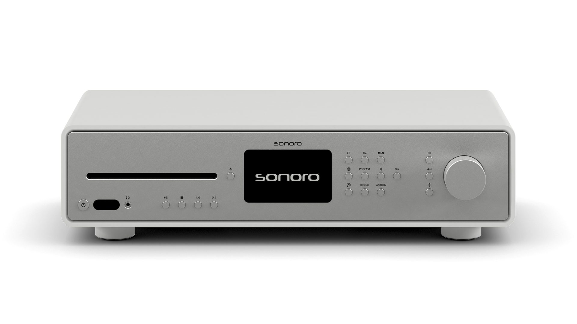 Sonoro MAESTRO Quantum Audio-Receiver Weiß (matt) - Silber