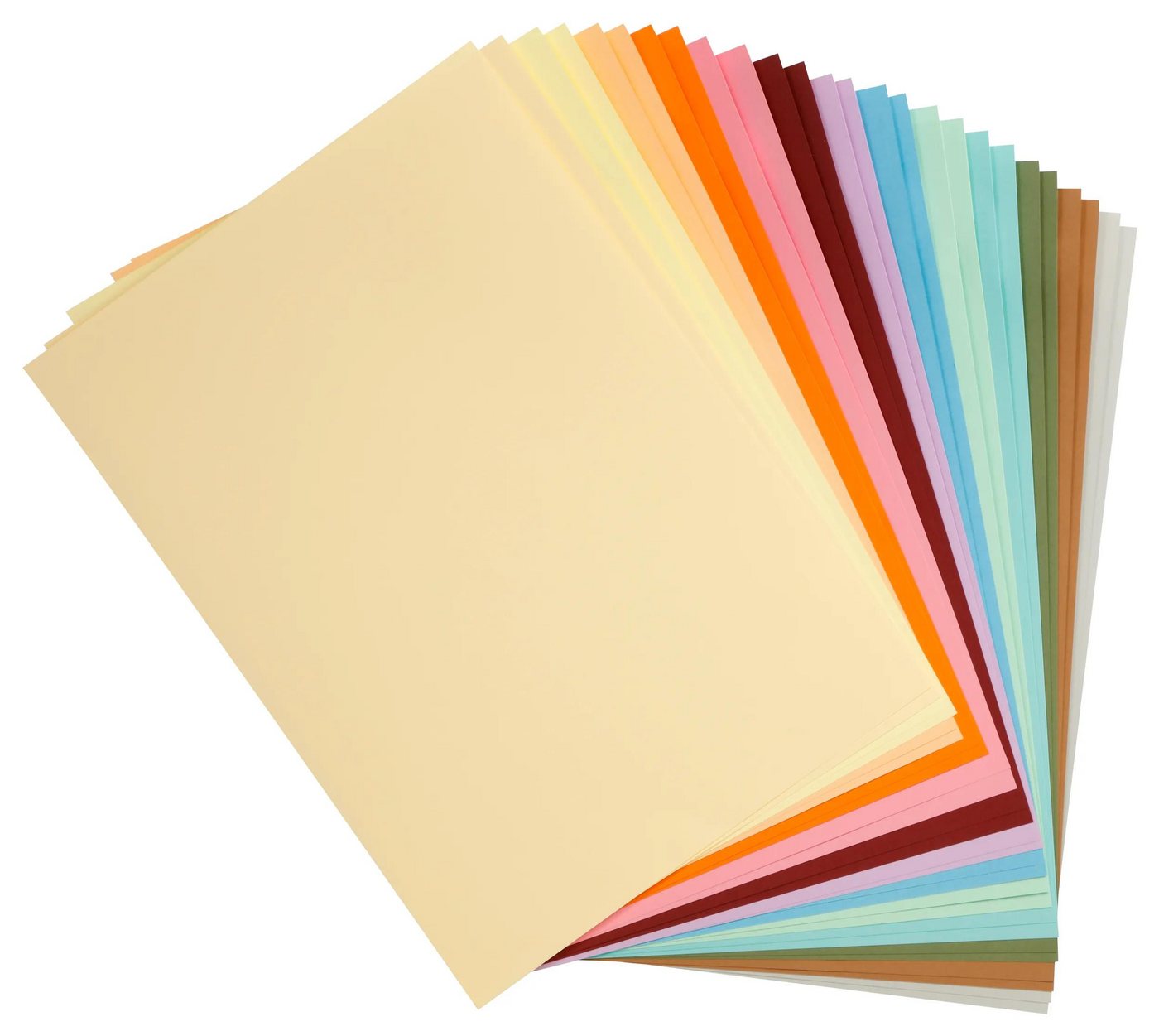 Thumbnail - CLAIREFONTAINE Fotopapier Fotokarton 50x70cm 270g 2x14 Bogen Pastellfarben sortiert 97299C, Bögen Clairefontaine