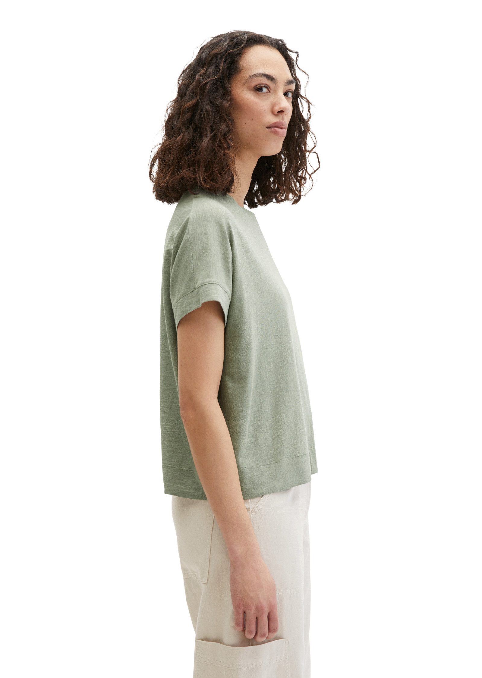 Marc O'Polo T-Shirt mit angeschnittenen Ärmeln
