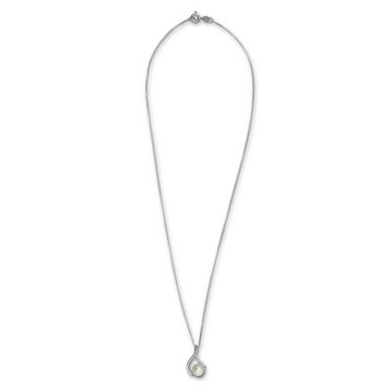 SilberDream Silberkette SilberDream Halskette silber weiß Damen (Halskette), Halsketten ca. 45cm, 925 Sterling Silber, Farbe: silber, weiß
