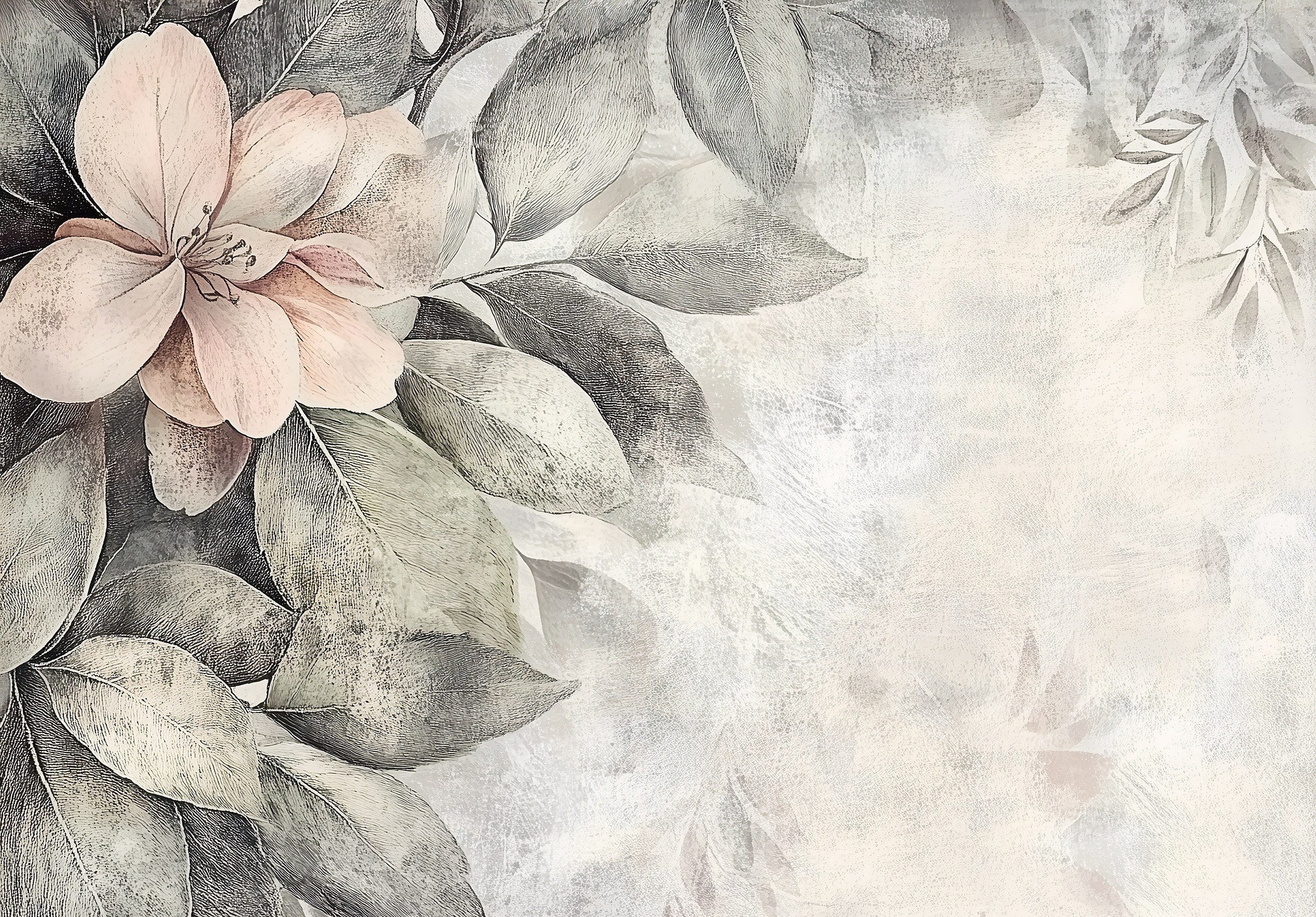 Wallarena Fototapete Vlies Vintage Wohnzimmer, glatt, Vintage, 100 x 70 cm