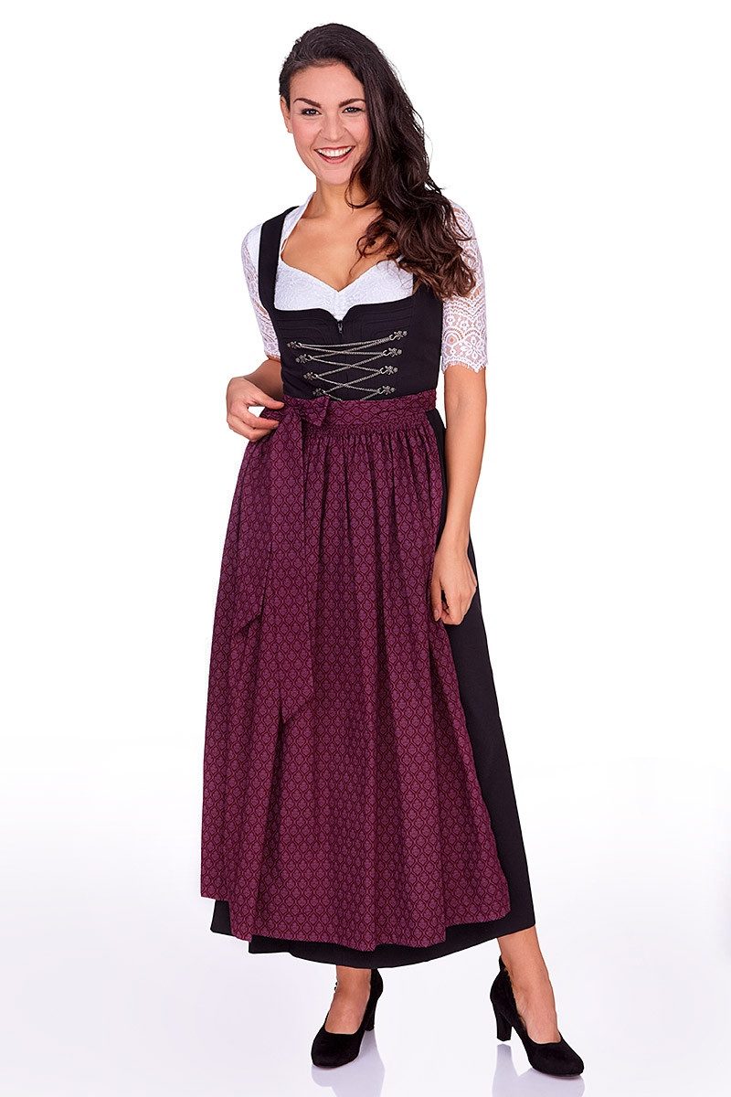 Hammerschmid Dirndlschürze Dirndlschürze - VILSTALSEE - tanne, weinrot