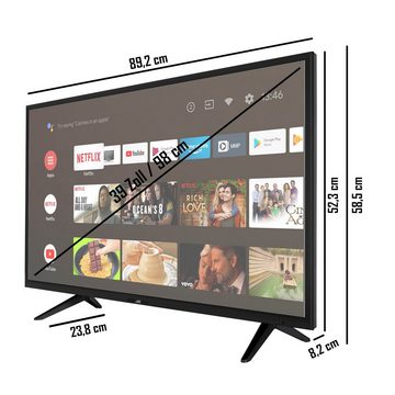 JVC LT-39VAH3055 LED-Fernseher (98 cm/39 Zoll, HD-ready, Android TV)