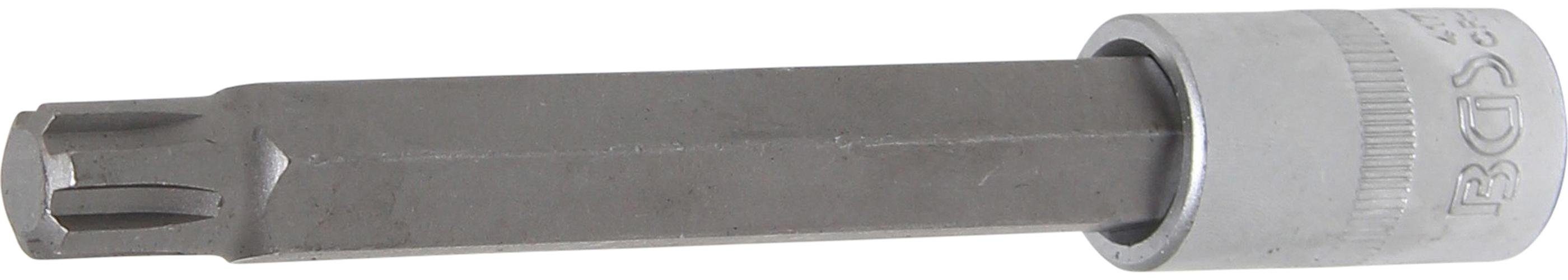 BGS technic Bit-Schraubendreher Bit-Einsatz, Länge 140 mm, Antrieb Innenvierkant 12,5 mm (1/2), Keil-Profil (für RIBE) M13