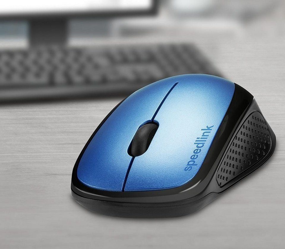 Speedlink KAPPA kabellose, wiederaufladbare, ergonomische Maus (Funk, Wireless, 2400 dpi, kabellos optischer Maussensor)