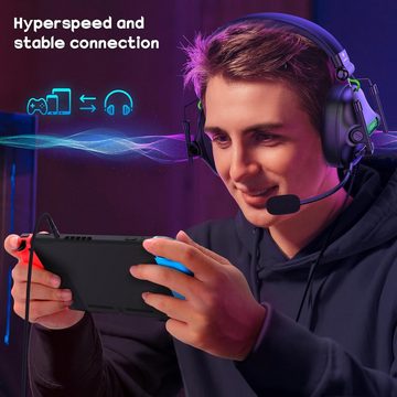 WESEARY Lautstärke-Drehregler Gaming-Headset (360°-Mikrofon für klare Kommunikation. Geräuschunterdrückung verbessert Befehlsübermittlung, Erstklassiger Surround-Sound & Klarheit,RGB-BeleuchtungSpielatmosphäre)