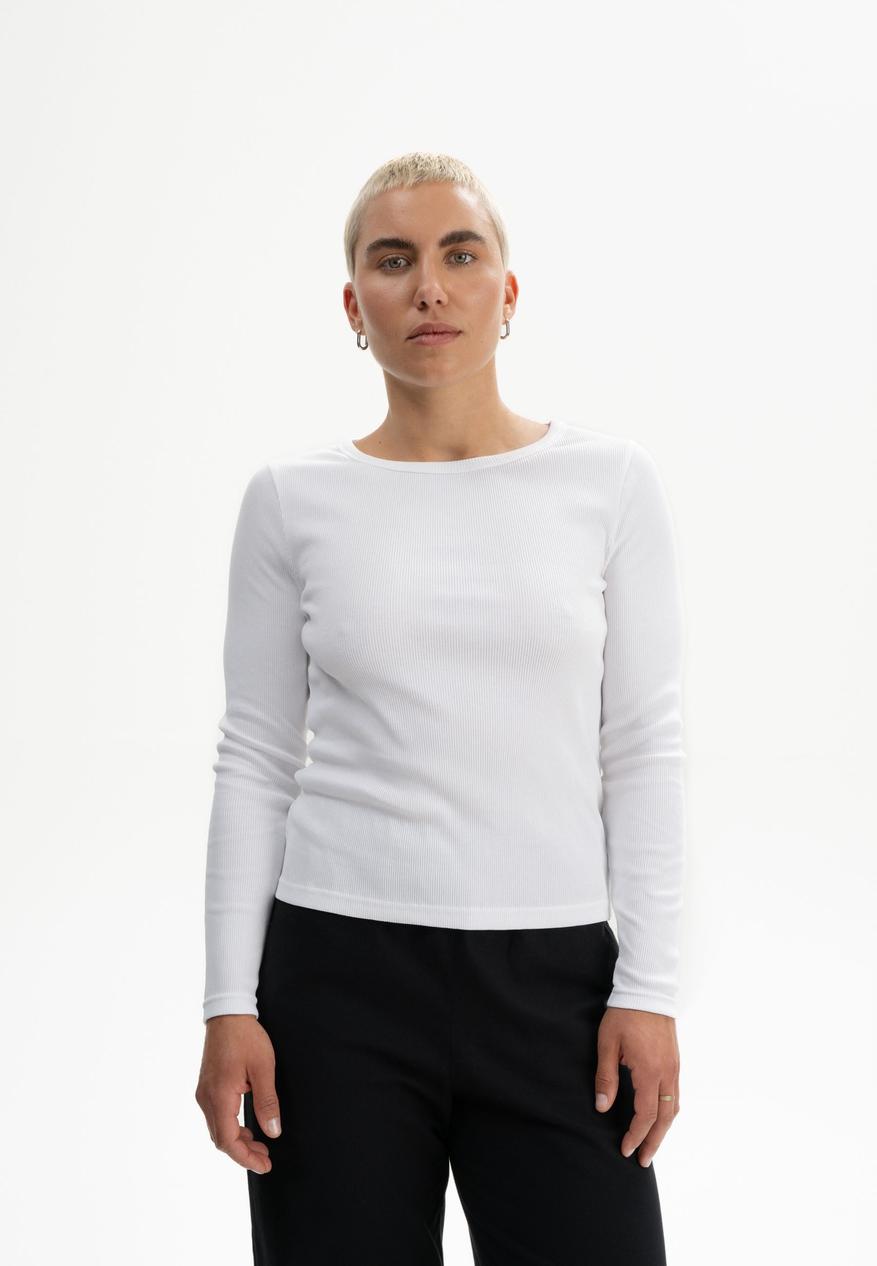MELA Langarmshirt Ripp Longsleeve MEHAR Eingefasster günstig online kaufen