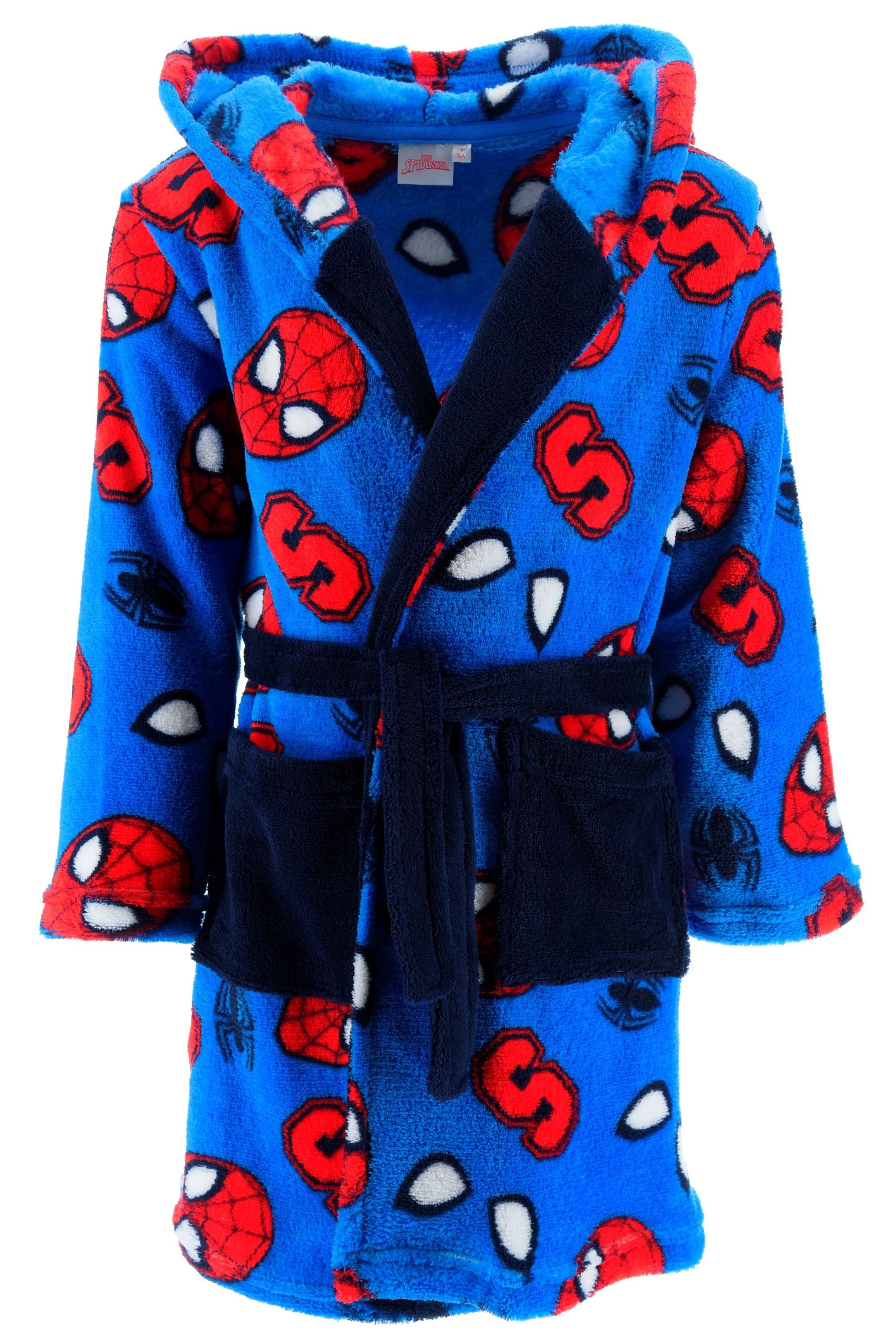 Spiderman Bademantel Spiderman Bademantel Kinder Jungen, Polyester, Kordel, Spiderman Kapuze