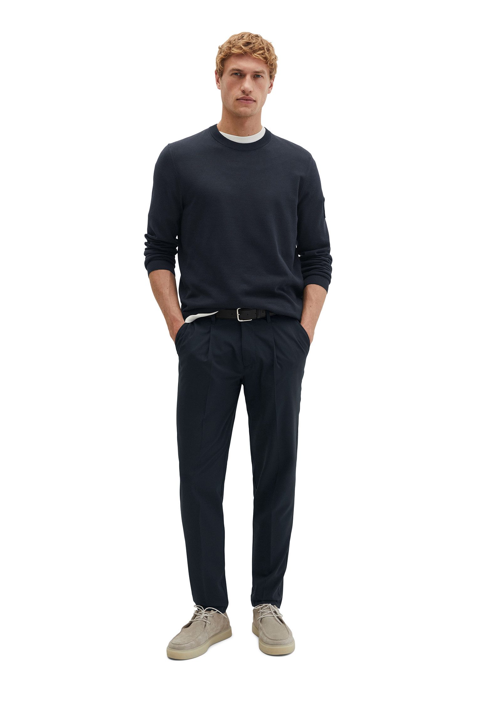 Marc O'Polo Rundhalspullover DFB Travel Collection aus reiner Bio-Baumwolle – Bild 5 von 5