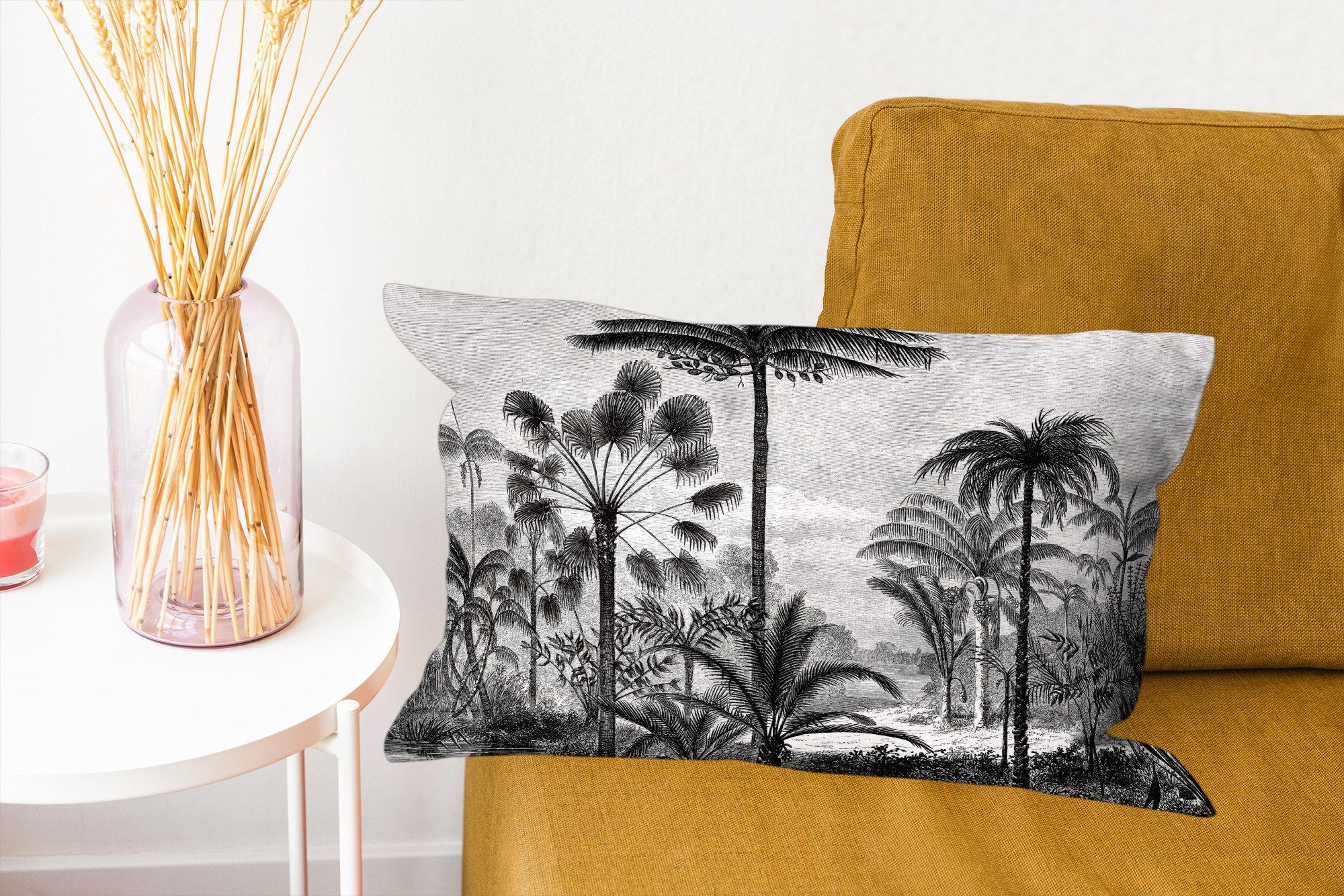 Botanisch, MuchoWow - Zierkissen, Design Bäume Dekokissen Schlafzimmer Natur Dekokissen Füllung, Wohzimmer - Pflanzen - Dekoration, - mit