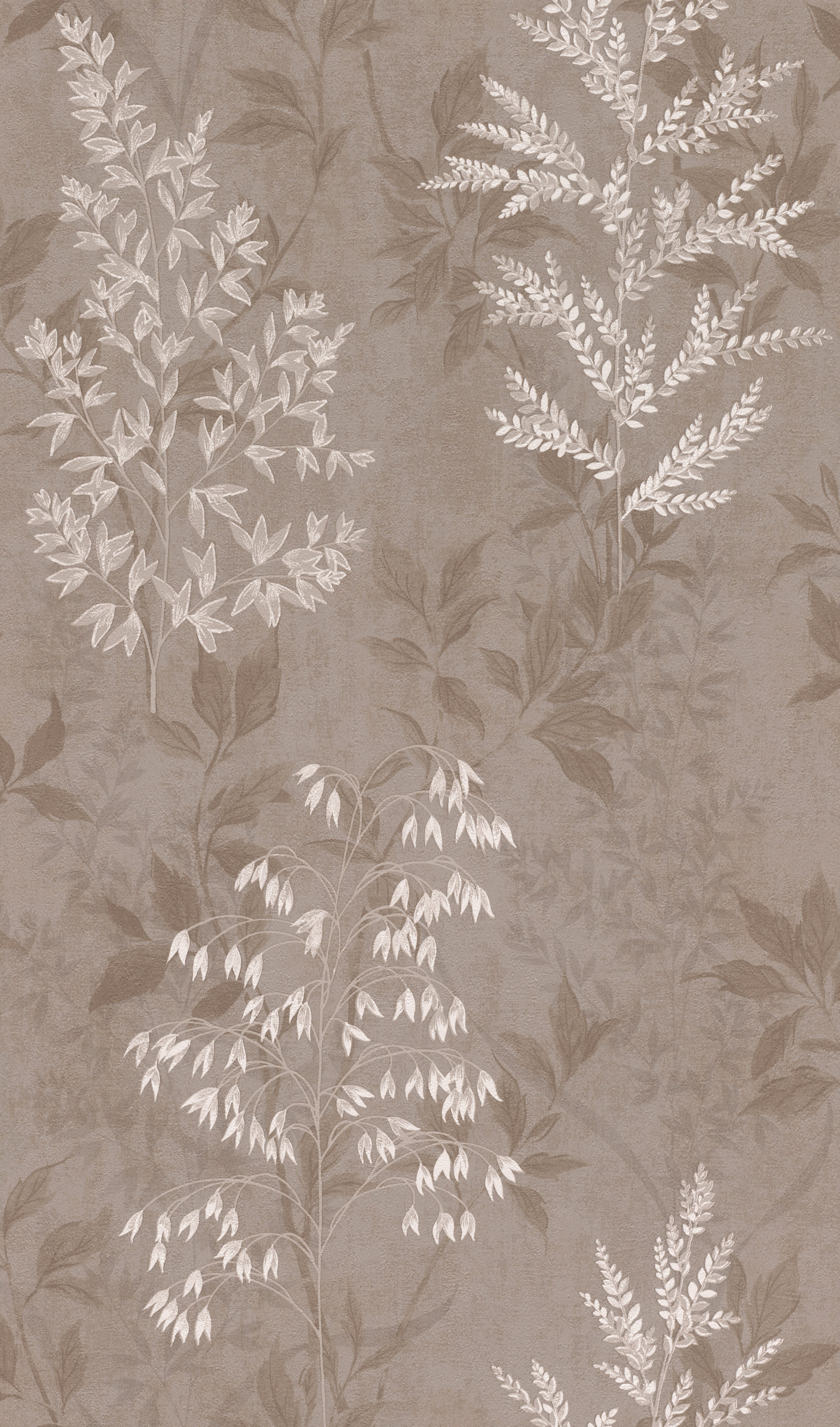 Rasch Papiertapete mit Blattranken, strukturiert, botanisch, (1 St), Blätter