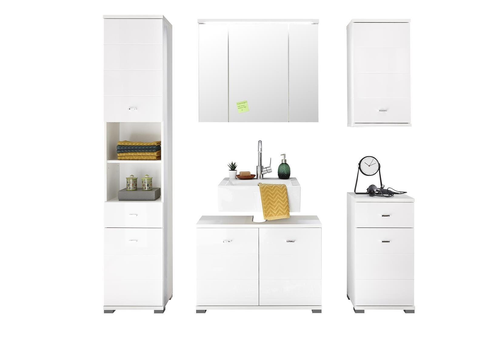 BEGA BBK Badezimmer-Set 176 x 190 x 30 cm (B/H/T), (5-St)