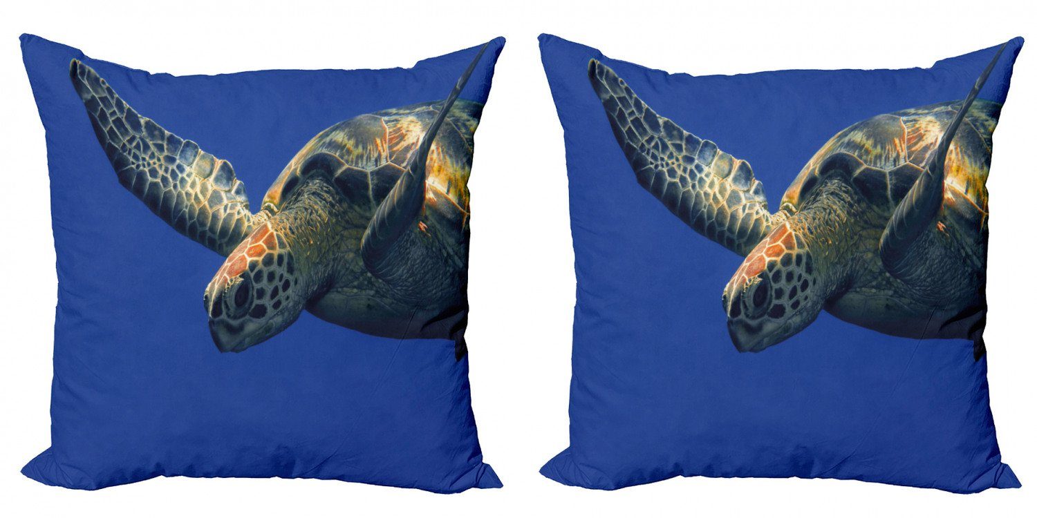 Digitaldruck, Stück), Schwimmen Accent (2 Seetier Modern Schildkröte Abakuhaus Doppelseitiger Kissenbezüge