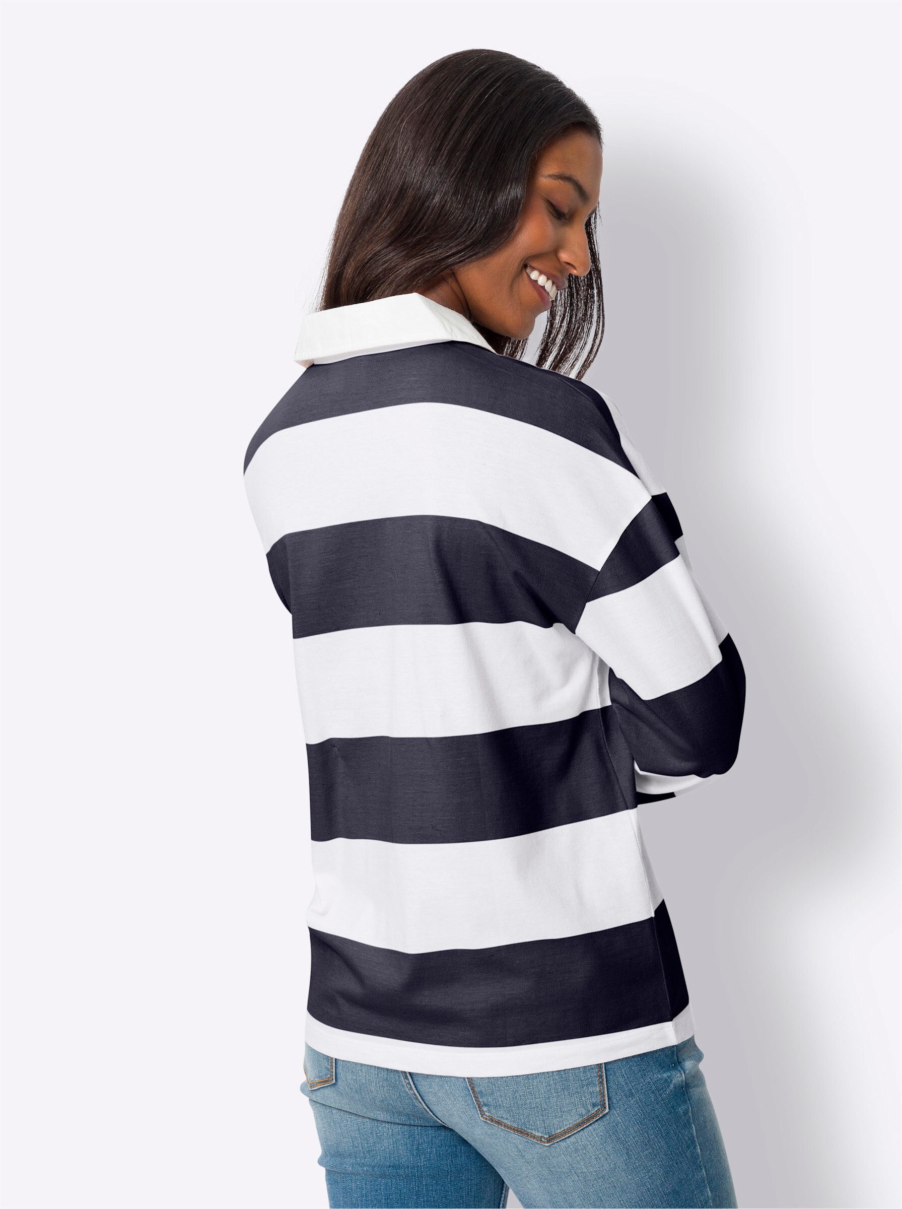 heine T-Shirt Langarm-Poloshirt günstig online kaufen
