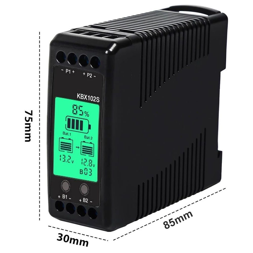 VIVIHEYDAY Batterie-Equalizer 24V Batterie Balancer LCD Display Batterie Bleiakku-Ladegerät (Equalizer Batterien Spannung Monitor Balancer, Für Blei Säure Lithium Ionen Lithium Eisen Phosphat)