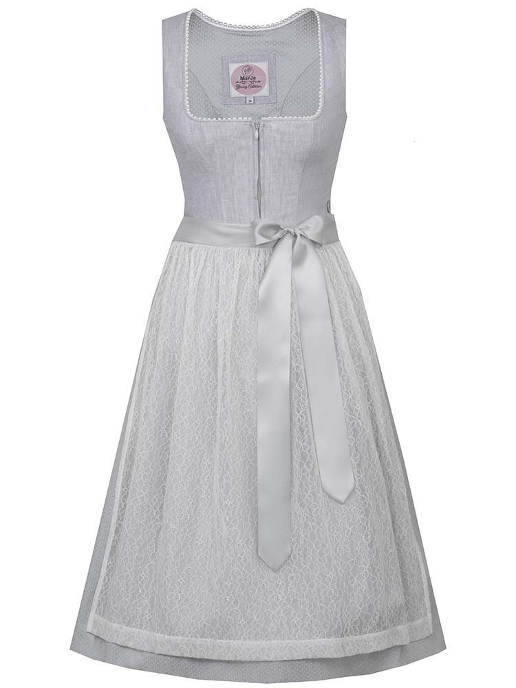 MarJo Dirndl Dirndl Penzberg 65cm Länge silbergrau
