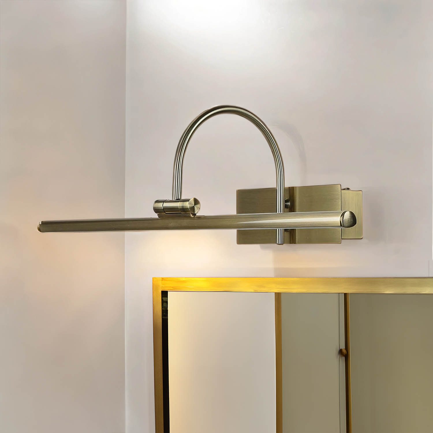 Licht-Erlebnisse Bilderleuchte GWENDI, LED fest integriert, Warmweiß, LED W günstig online kaufen