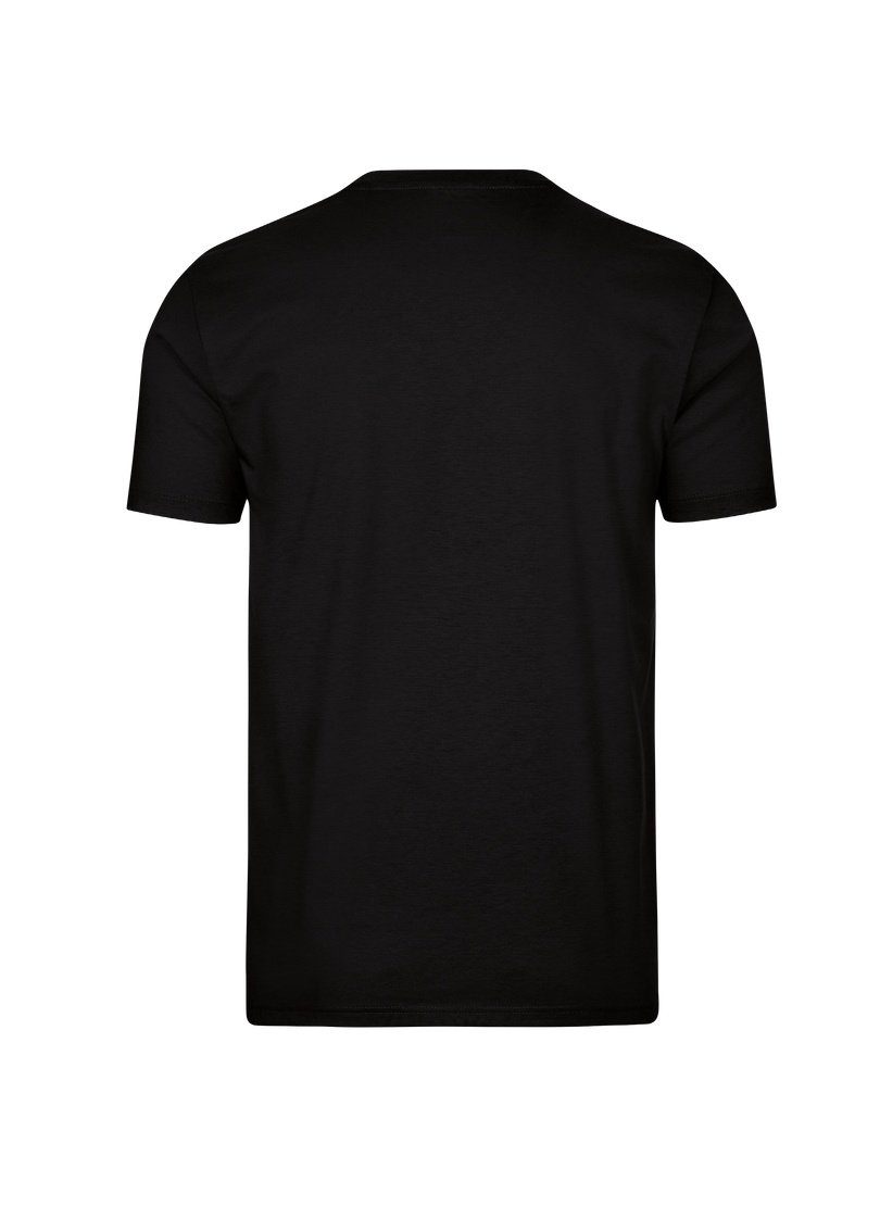 Trigema DELUXE V-Shirt Baumwolle T-Shirt schwarz TRIGEMA