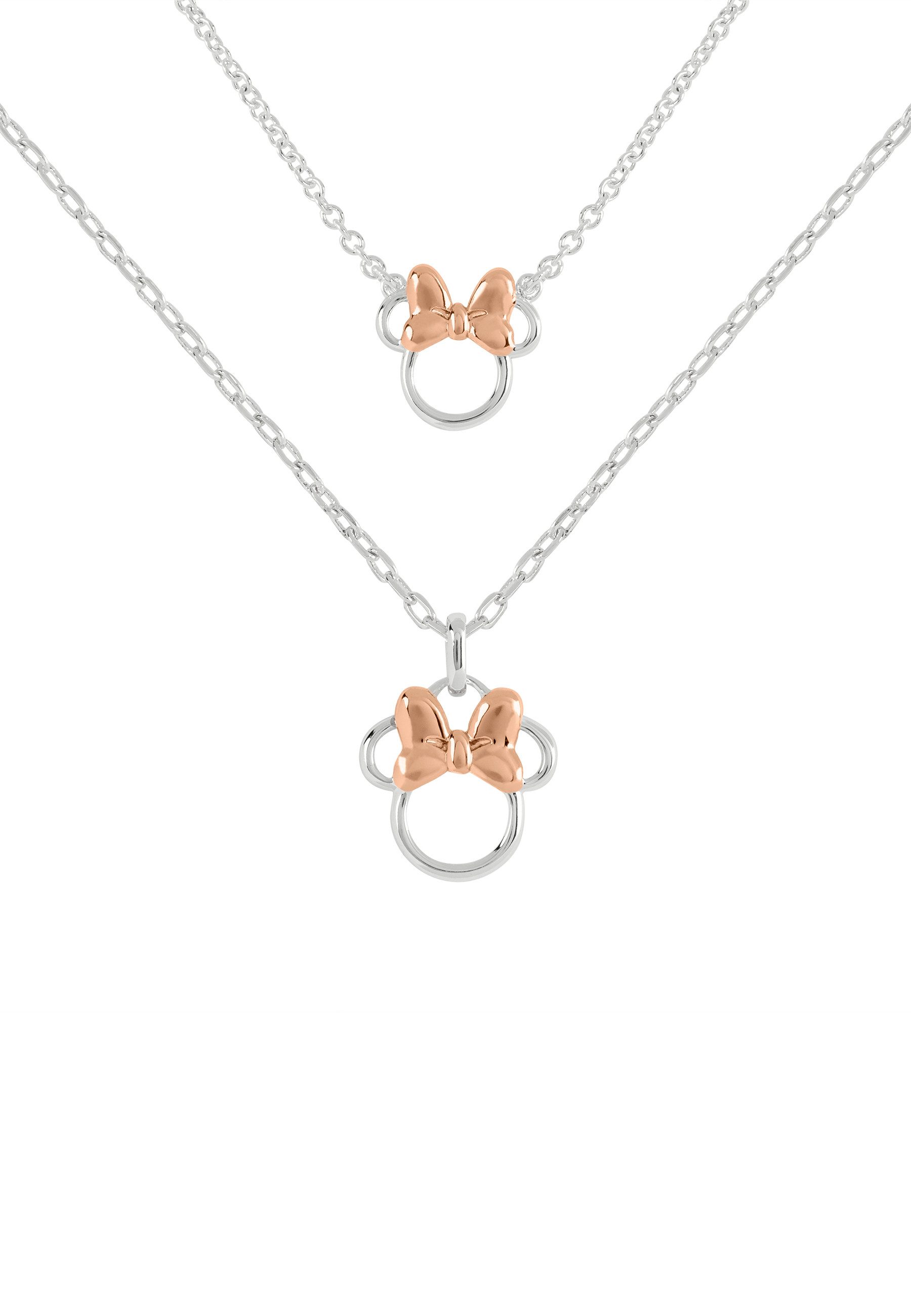 DISNEY Jewelry Collier Halskette Disney Minnie Mouse Doppelt geschichtet (Set)