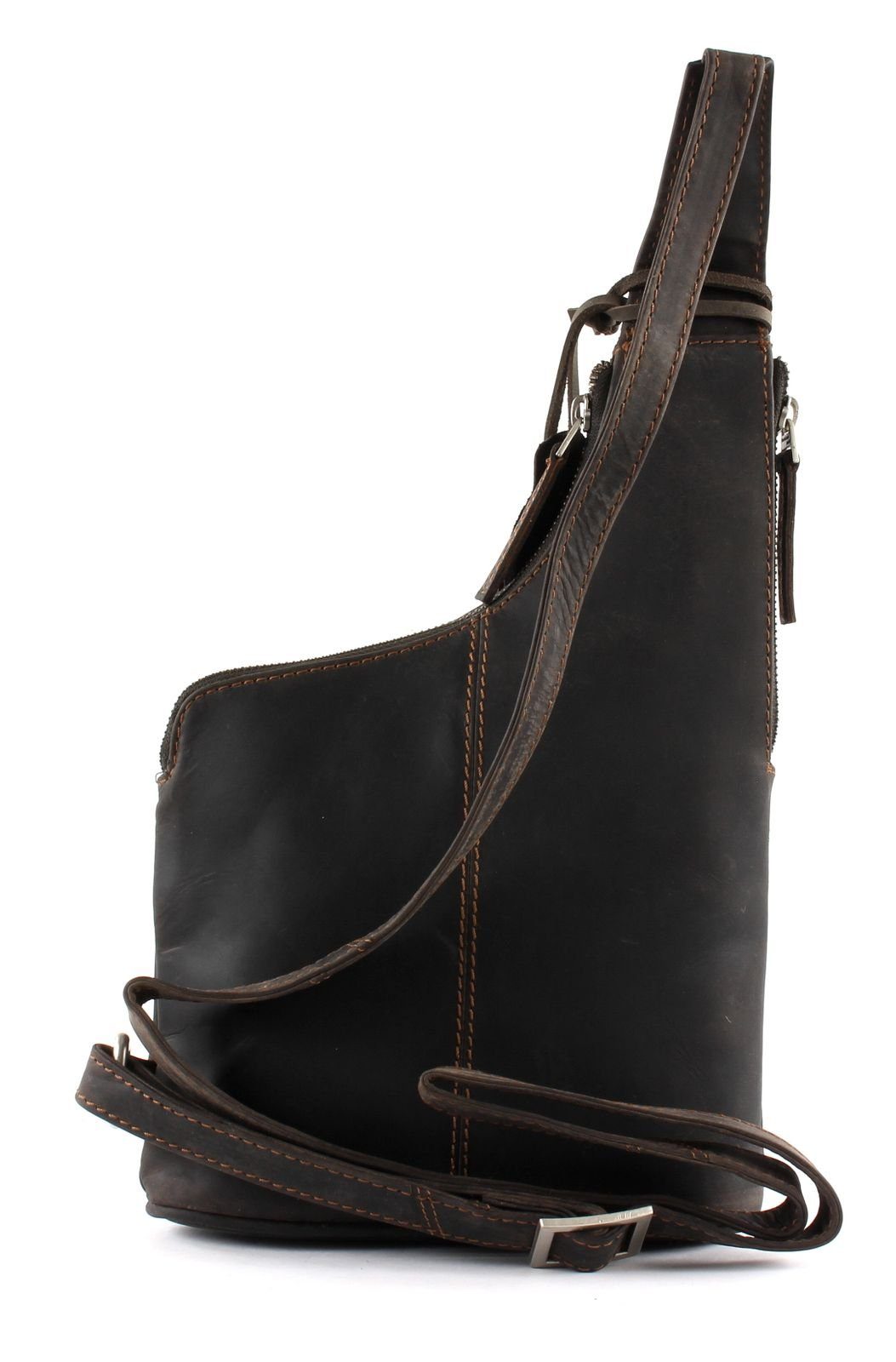 GreenLand Nature Umhängetasche Bodybag, aus echtem Leder