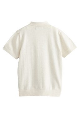 Next Poloshirt Gestricktes Polohemd mit kurzen Ärmeln (1-tlg)
