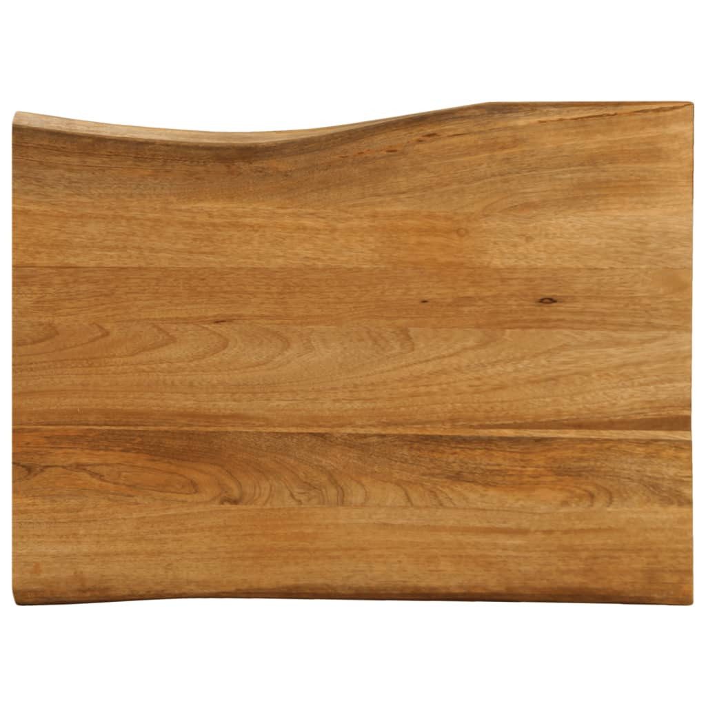 vidaXL Tischplatte Tischplatte mit Baumkante 90x60x3,8 cm Massivholz (1 St)