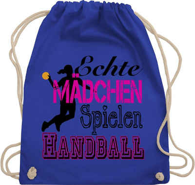 Shirtracer Turnbeutel Echte Mädchen Spielen Handball, Handball WM 2023 Trikot Ersatz