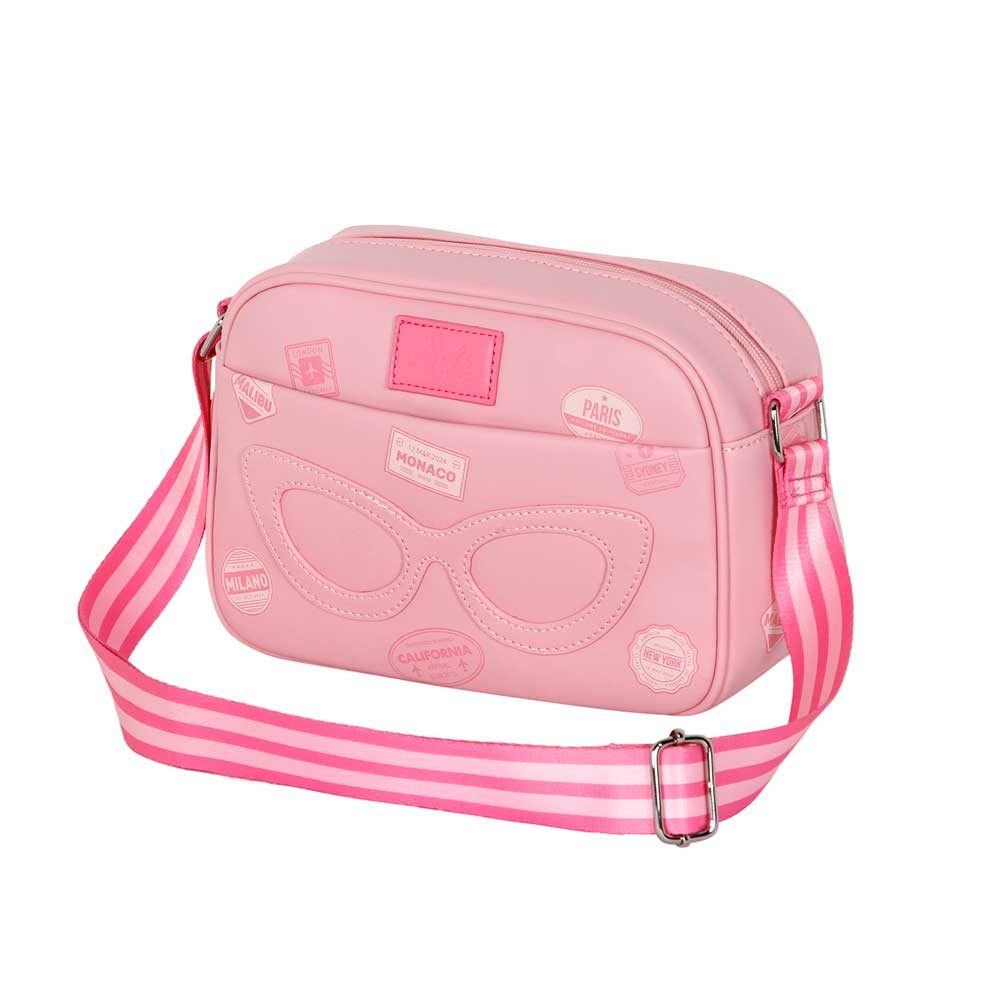 Karactermania Umhängetasche Barbie Travel Fashion kleine Schultertasche Citytasche Tasche Girly, Verstellbare Schulterriemen
