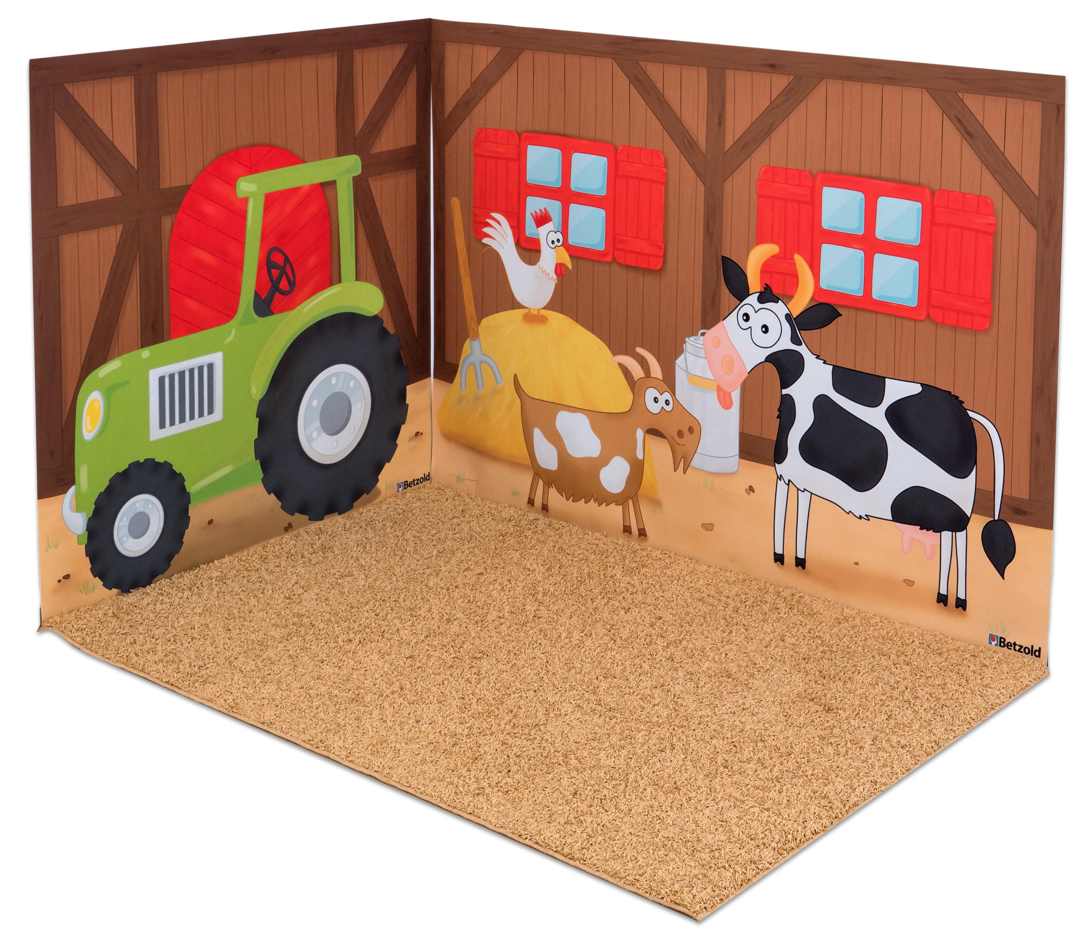 Betzold Kinderteppich Erlebnisecke aus Wand- & Bodenteppichen, Höhe: 100 mm