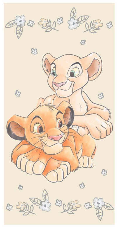 Disney Handtuch Lion King Simba Nala König der Löwen Kinder, Frottee (1-St)
