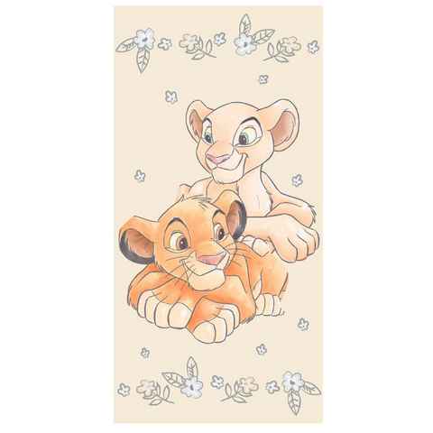 Disney Handtuch Lion King Simba Nala König der Löwen Kinder, Frottee (1-St)