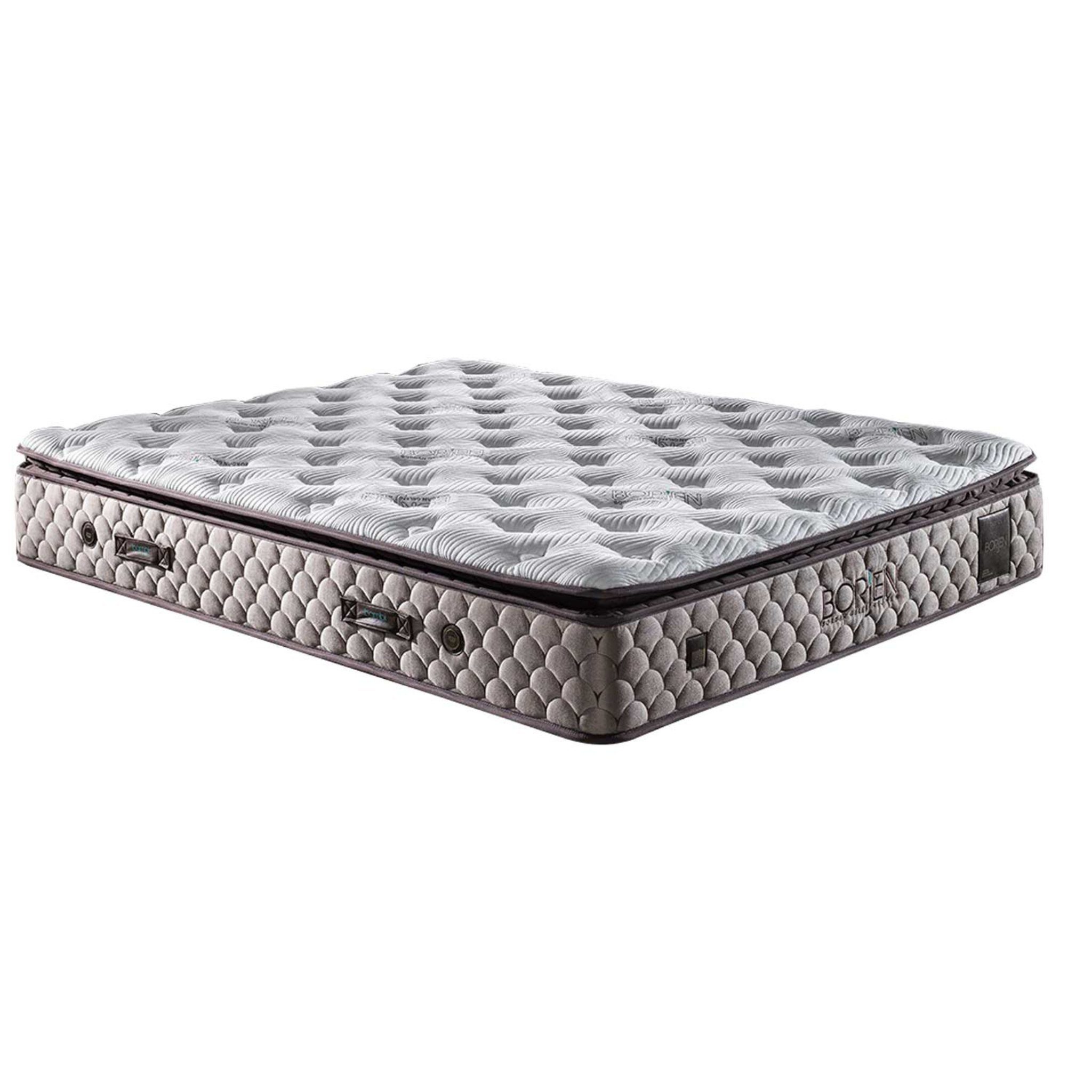Taschenfederkernmatratze 9 Schichten mit Topper Höhe 32 cm Matratze 90x200 - 180x200, Bambi