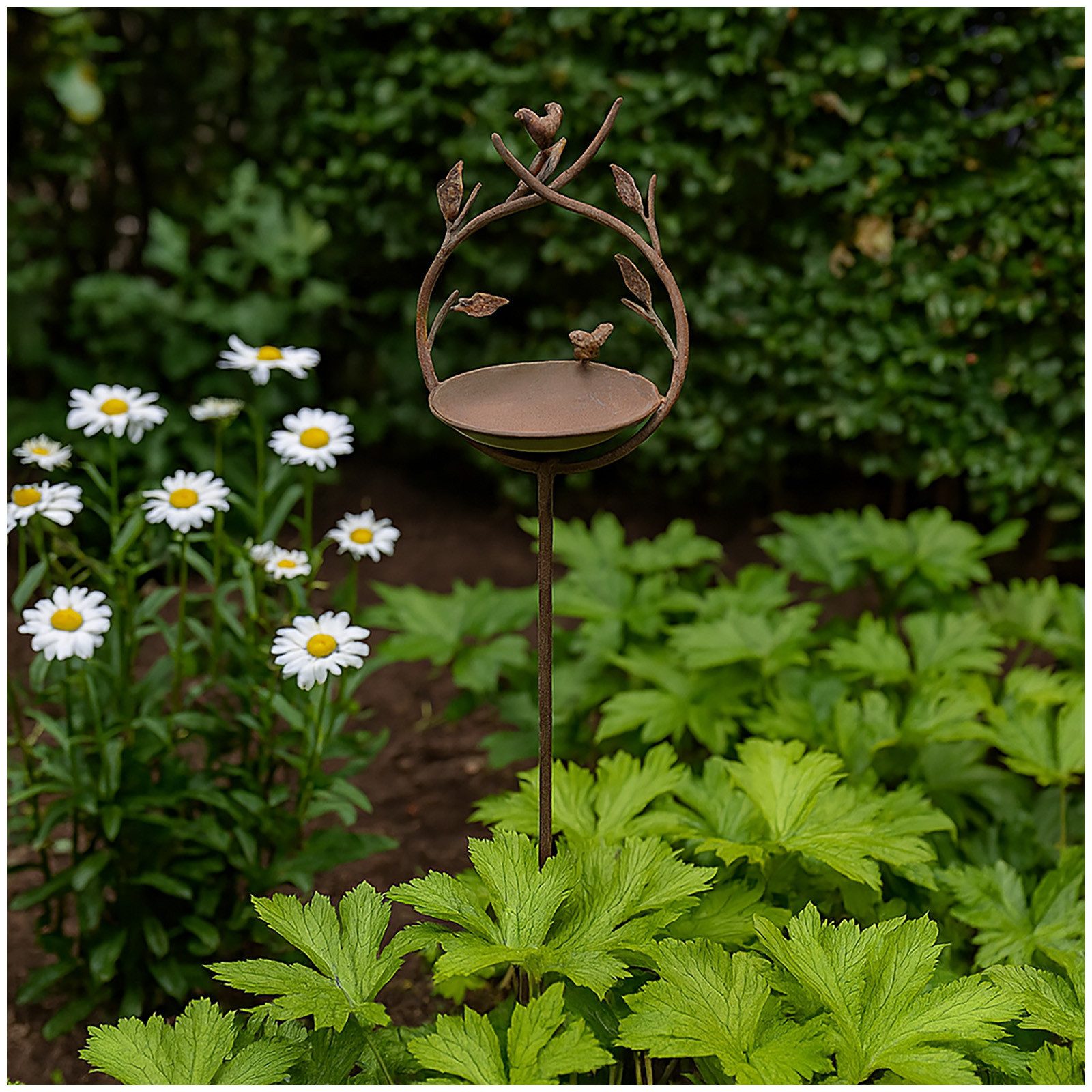 HTI-Living Vogeltränke Vogeltränke mit Stab Metall Höhe 123 cm, Gartensteck günstig online kaufen