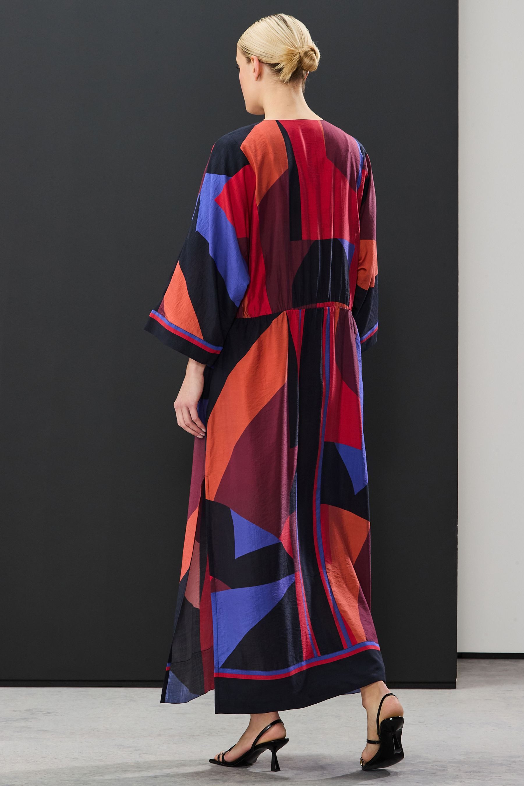 Next Maxikleid Maxi-Kaftan mit V-Ausschnitt (1-tlg) günstig online kaufen