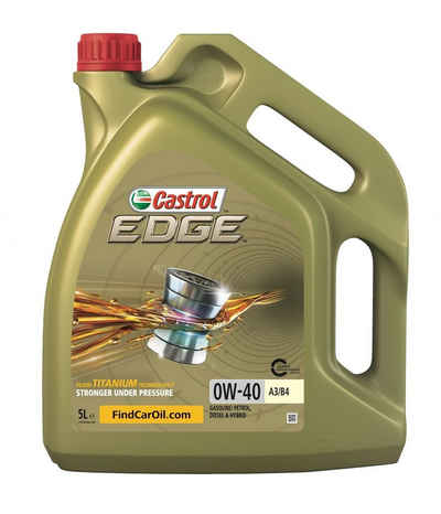 Castrol Universalöl Castrol Motoröl Edge 0W-40 A3-B4 5L